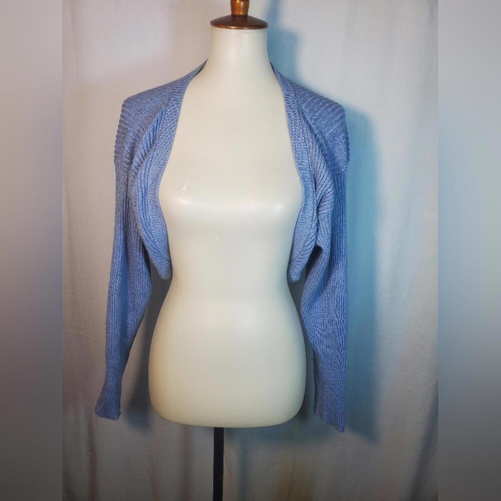 Juniors Girls Blue Fashion Nova Long Sleeve Crop Top Sweater Size XL